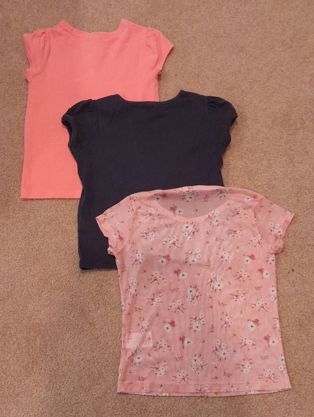 Lot Of 3 Girls' T Shirts - Gymboree And Star Ride Brands, Size 7